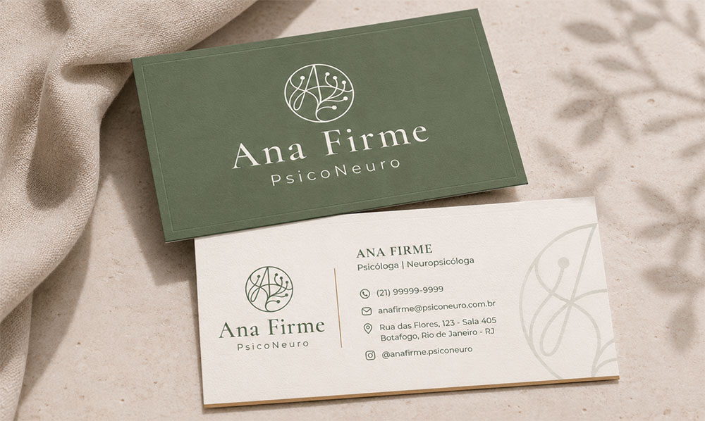 Cartões de visitas Ana Firme