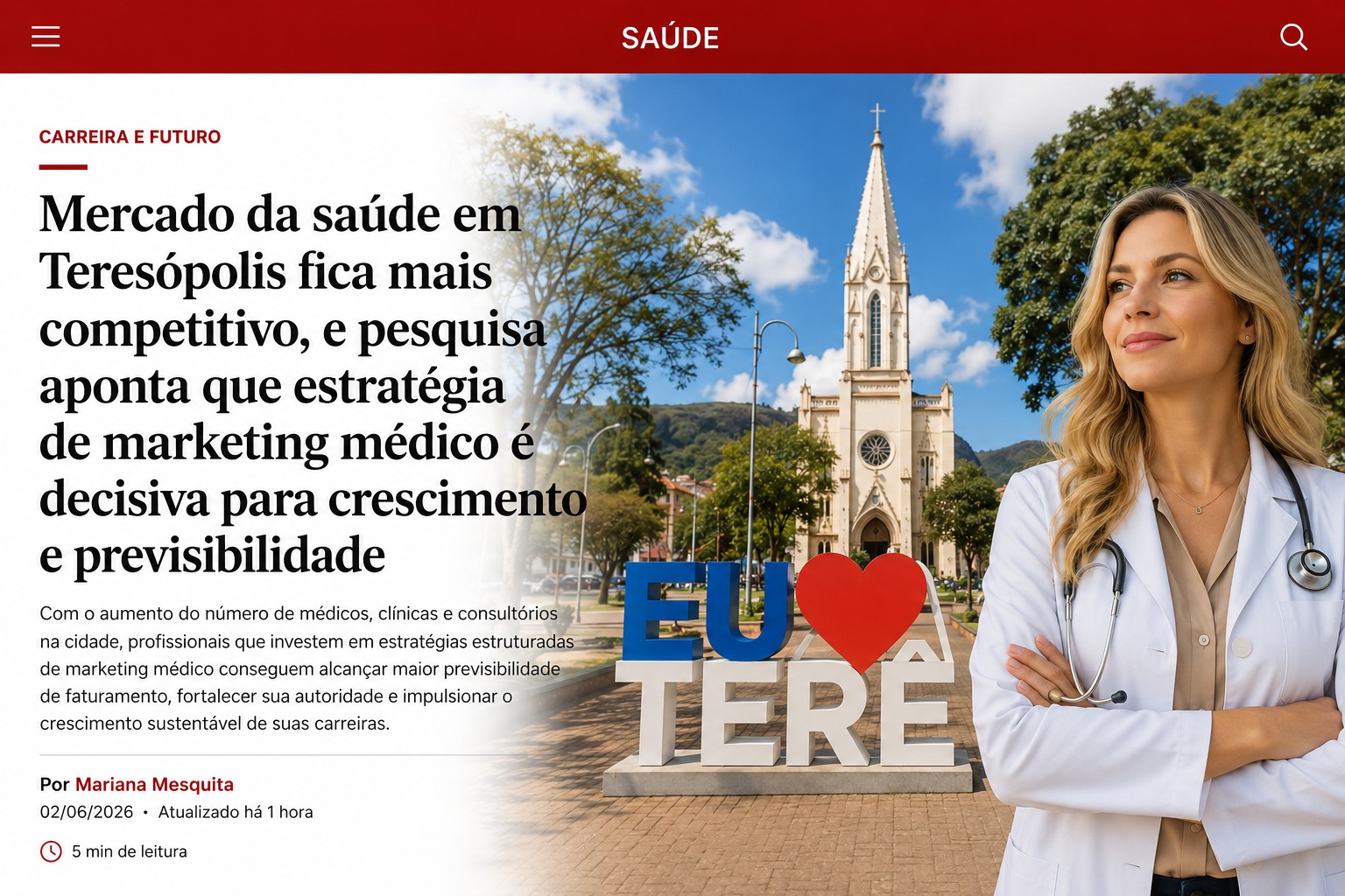 Mercado da saúde em Teresópolis fica mais competitivo e estratégia de marketing médico é decisiva