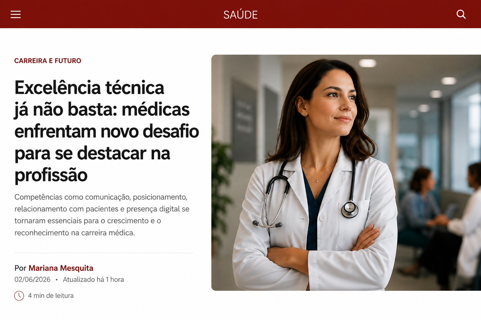 Excelência técnica já não basta: médicas enfrentam novo desafio para se destacar na profissão