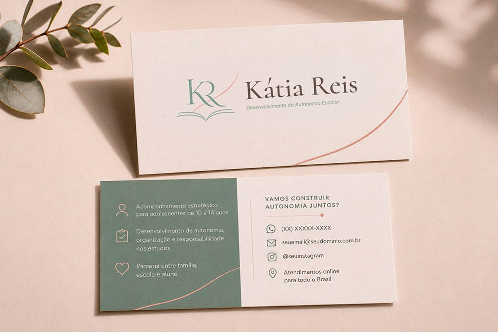 Cartão de visitas Kátia Reis